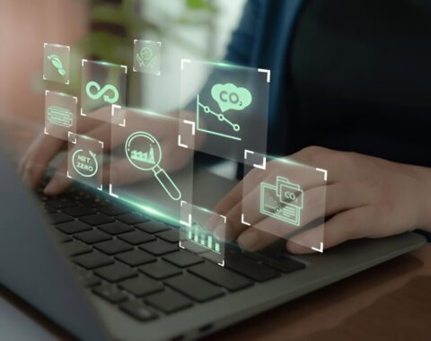 Observability dashboard showing metrics, traces, and logs for modern cloud-native systems