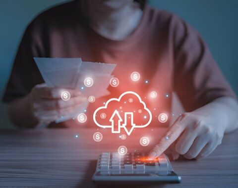 Cloud cost governance dashboard showing tagging, budgeting, and rightsizing metrics